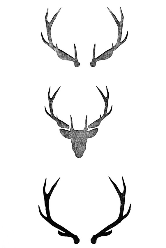 Deer Antler Stencil