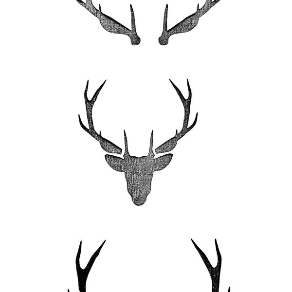 Stag Stencil - Etsy
