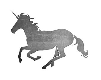 Unicorn Themed Stencil for walls furniture or craft use - Image size 260mm x 190 mm