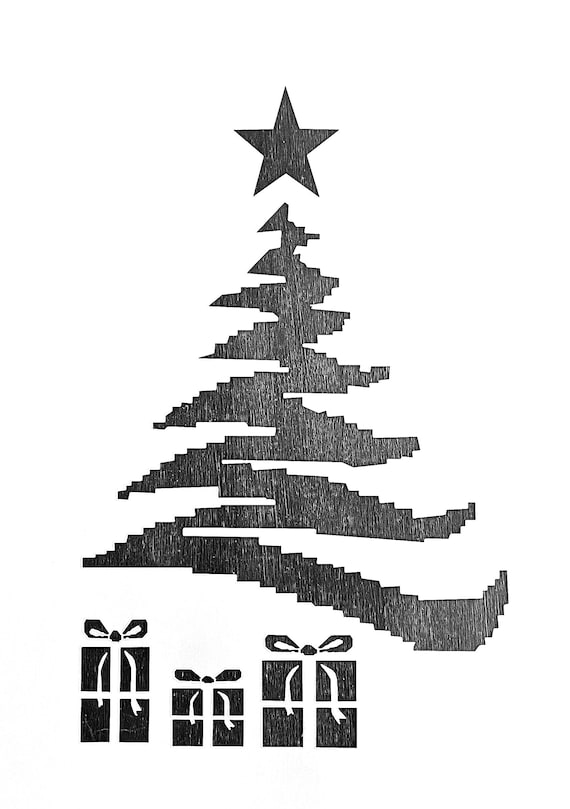 Christmas tree stencil Outlet