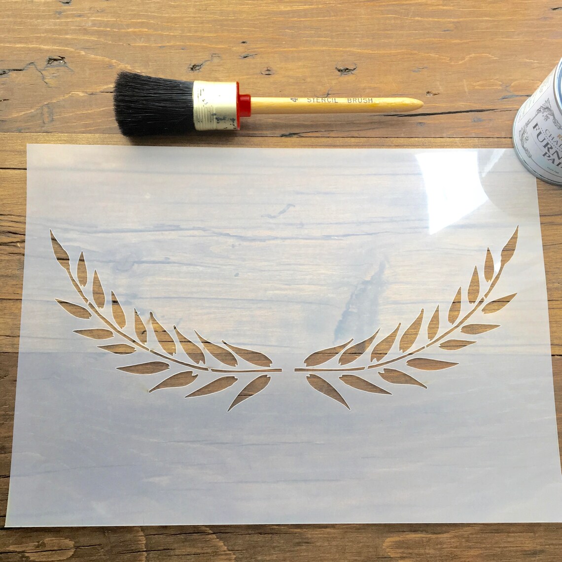 Leaf Garland Double Design Stencil for Walls Furniture and - Etsy