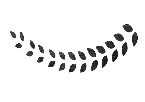 Leaf Garland Stencil for Walls Furniture or Craft Use Image - Etsy