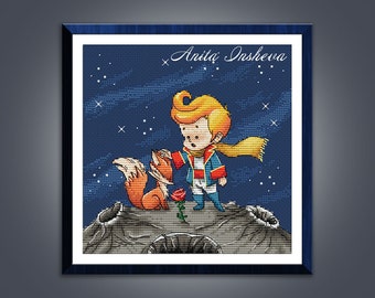 Cross stitch pattern The Little Prince cross stitch pattern modern embroidery chart counted cross stitch pdf instant download