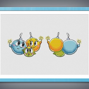 Cross stitch pattern Christmas toys cross stitch pattern Winter cross stitch Embroidery chart pdf instant download