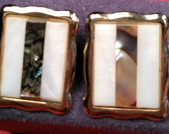 Vintage, Mother of Pearl Cuff Links. Gently Used. Lot V