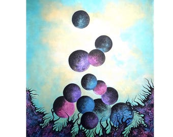 M- Rising - painting by Michelle Diwell