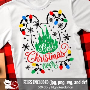 Best Christmas Ever SVG, Family Vacation Christmas Xmas svg, Mouse and Friends Christmas, Holiday Season, Instant Download svg dxf jpeg png