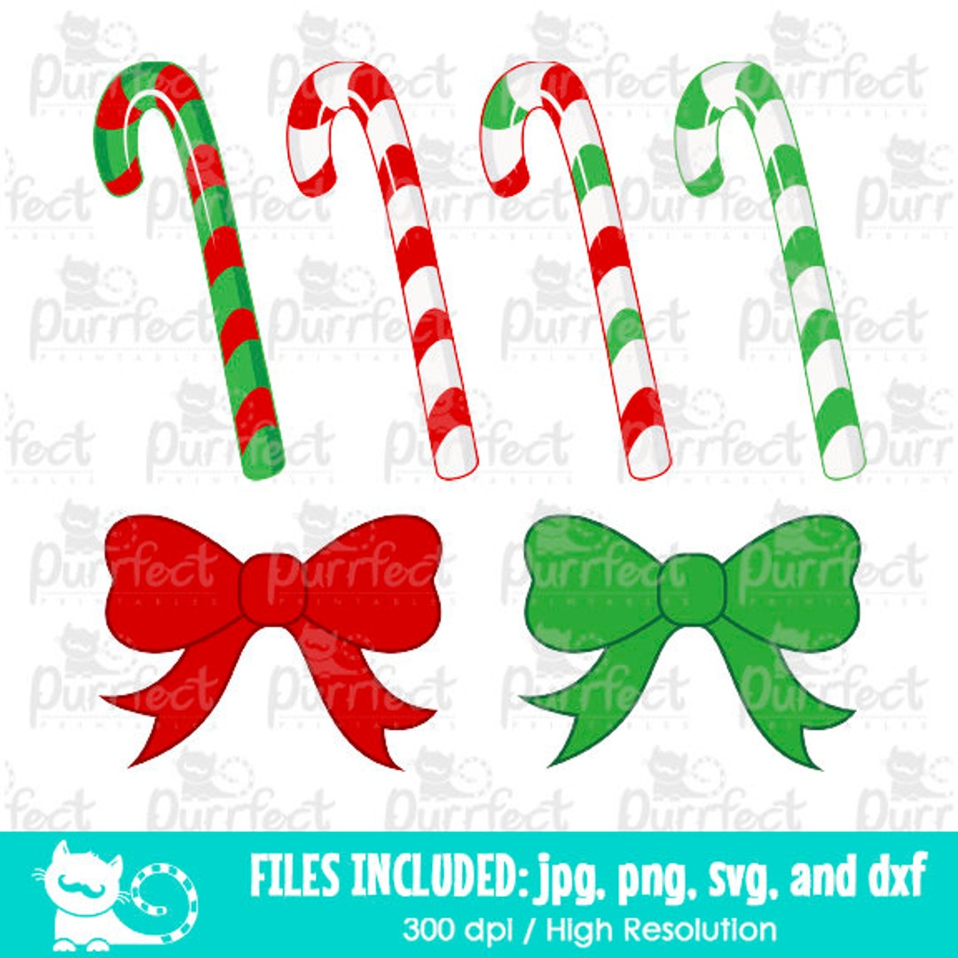 Christmas Candy Cane SVG, Christmas Holiday Decorations Svg, Digital ...