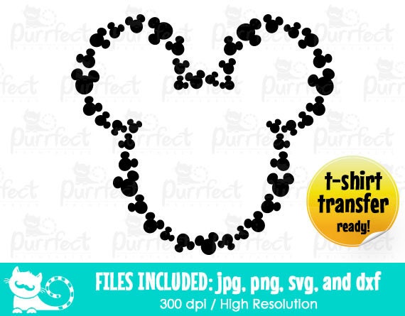 Download Mickey Heads Monogram Svg Mickey Monogram Outline Svg Disney Etsy