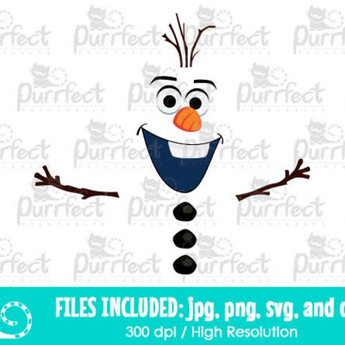 olaf design svg digital cut files in svg dxf png and jpg etsy singapore