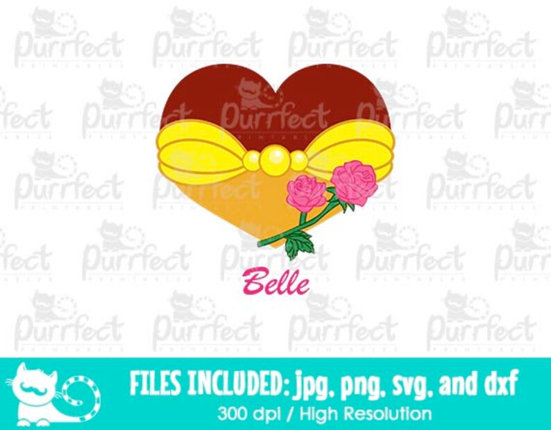 Download Valentines Princess Dressed Heart Belle Svg Printable Clipart Digital Cut Files In Svg Png And Jpg Dxf Clip Art Art Collectibles Jewellerymilad Com
