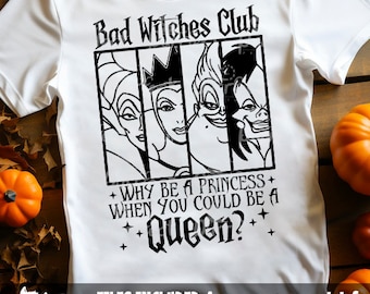 Why Be A Princess When You Could Be A Queen SVG, Villains svg, Vacation Trip svg, Funny Halloween svg dxf jpeg png, Instant Digital Download