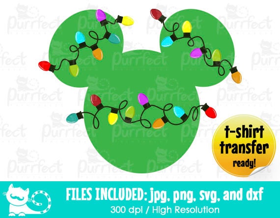 Download Free Mickey Christmas Lights Entangled Svg Christmas Lights Svg Etsy SVG DXF Cut File