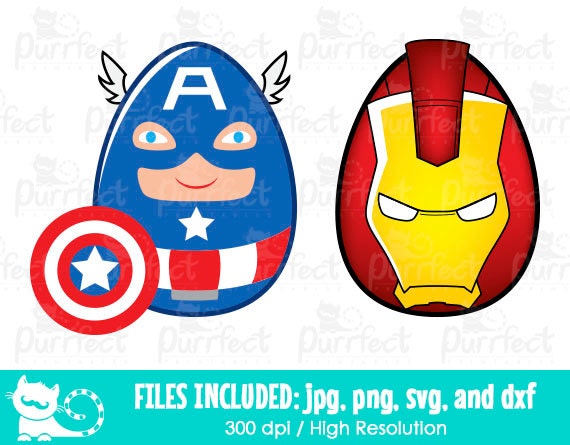 valentines superheroes easter eggs captain america iron man etsy