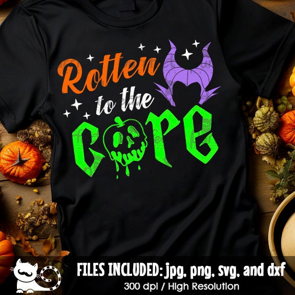 Rotten to the Core Svg, Poison Apple Villain Svg Shirt, Spooky ...