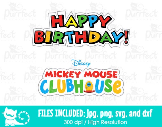 Mickey Mouse Clubhouse Instant Download Transparent Background 41 PNG  Images Digital Download PNG Bundle Mickey Mouse Mickey Clipart 