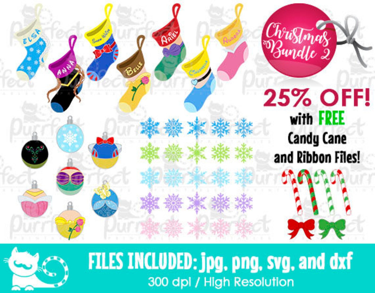 Christmas Bundle 2 SVG, Digital Cut Files in Svg, Dxf, Png and Jpg ...