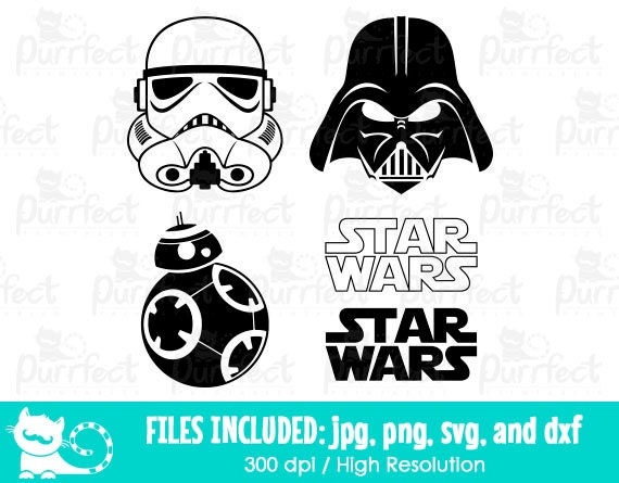 Star Wars Svg Storm Trooper Darth Vader Svg Disney Digital Etsy