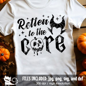 Rotten To The Core SVG, Villains Vacation Trip Shirt svg, Spooky Halloween svg, Drink Party, Cut Files svg dxf jpeg png, Digital Download