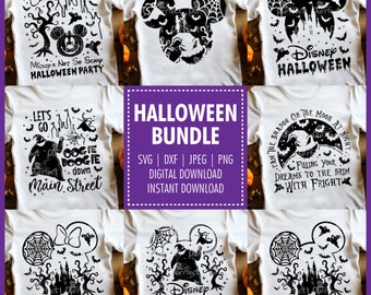 Boogie Man Mouse Nightmare Party SVG Bundle Sublimation Spooky Halloween Party Trick or Treat Digital Instant Download svg dxf jpeg png