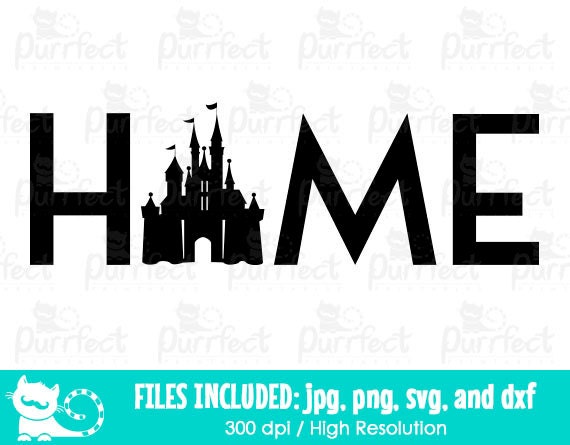 Download Disney Castle Home SVG Disney Digital Cut Files in svg dxf | Etsy