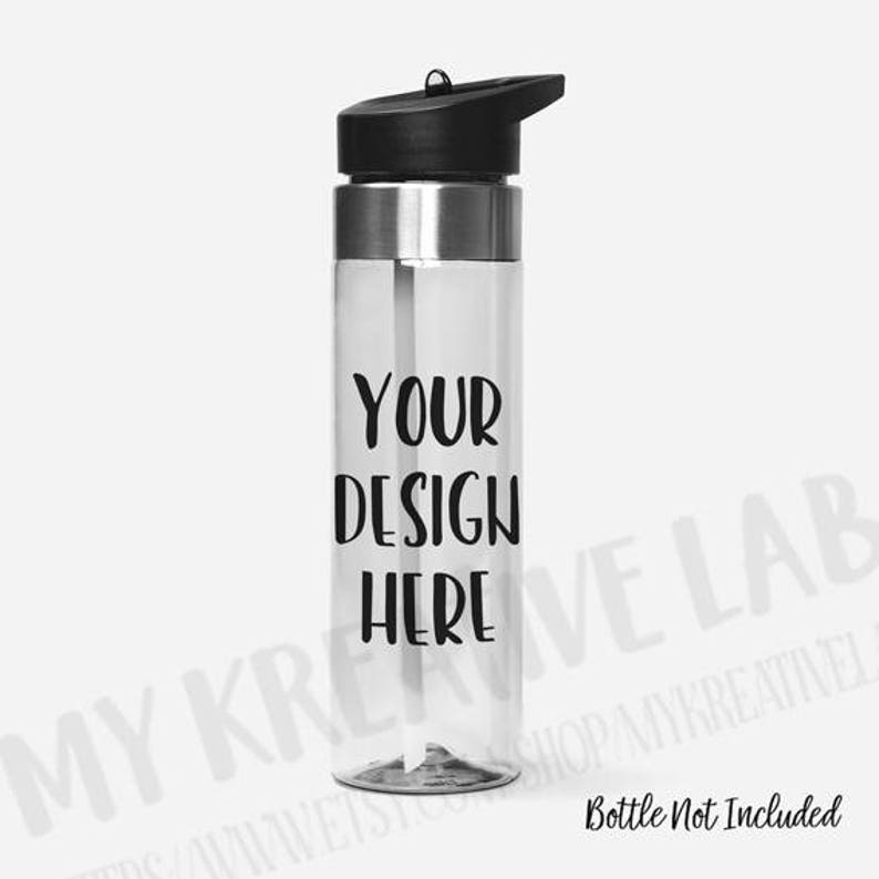Sports Water Bottle Custom Vinyl Decals DIY Etsy