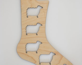 NEW! Sock Blockers with Hanger and Sheep Cutouts