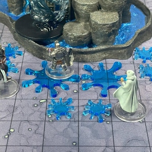 Acrylic Splash Markers – 10-pc Set for Dungeons & Dragons, Pathfinder, Tabletop RPG Battle Maps