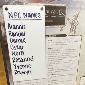 Magnetischer Notizblock für GM-Schirm | Nass-/Trockenlöschen