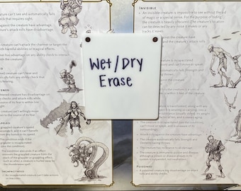 Magnetic Notepad for GM Screen | Wet/Dry Erase