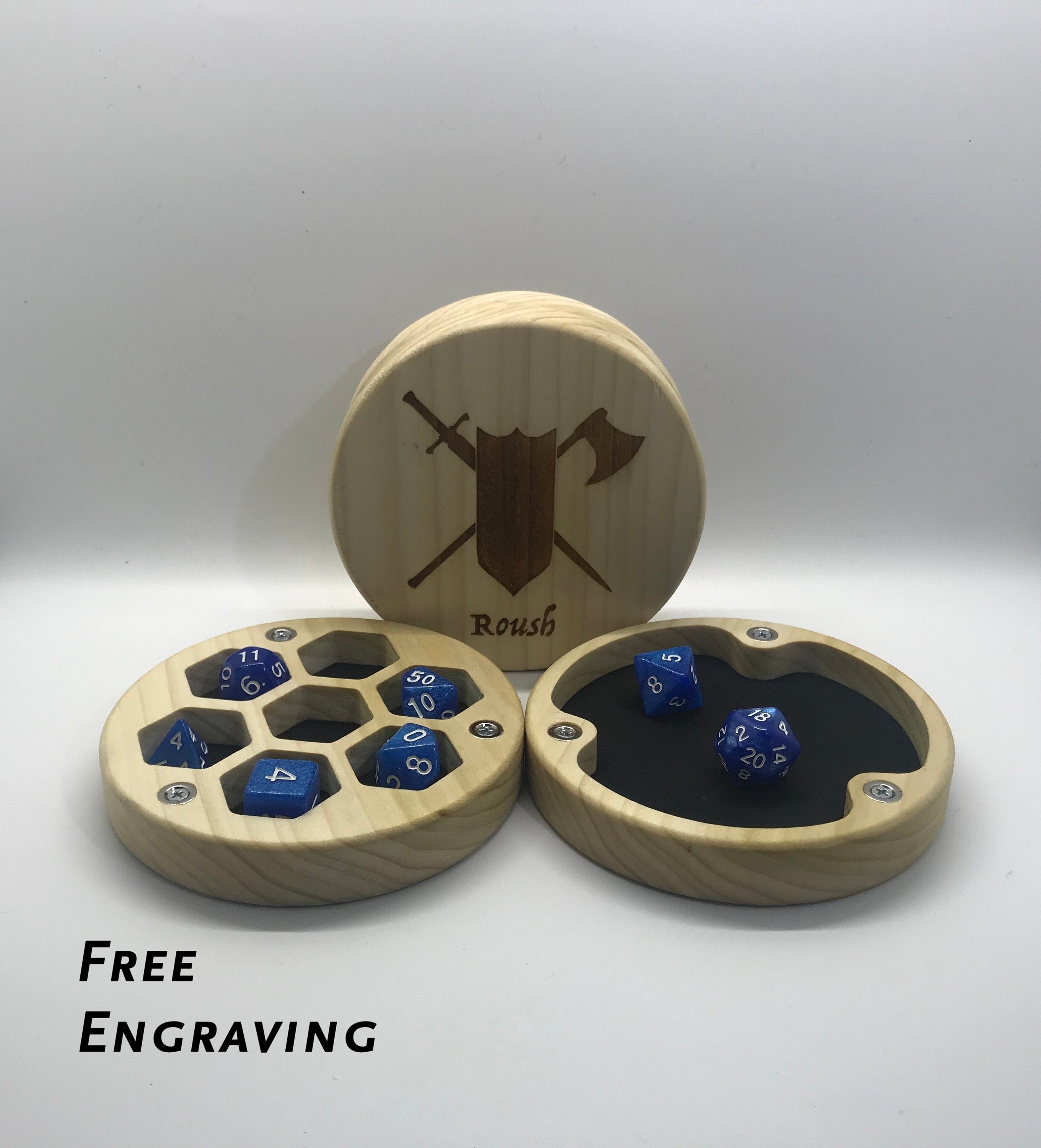 Round Dice Box With Rolling Surface For Dnd Dungeons And Etsy Round Dice Box With Rolling Surface For Dnd Dungeons And Etsy