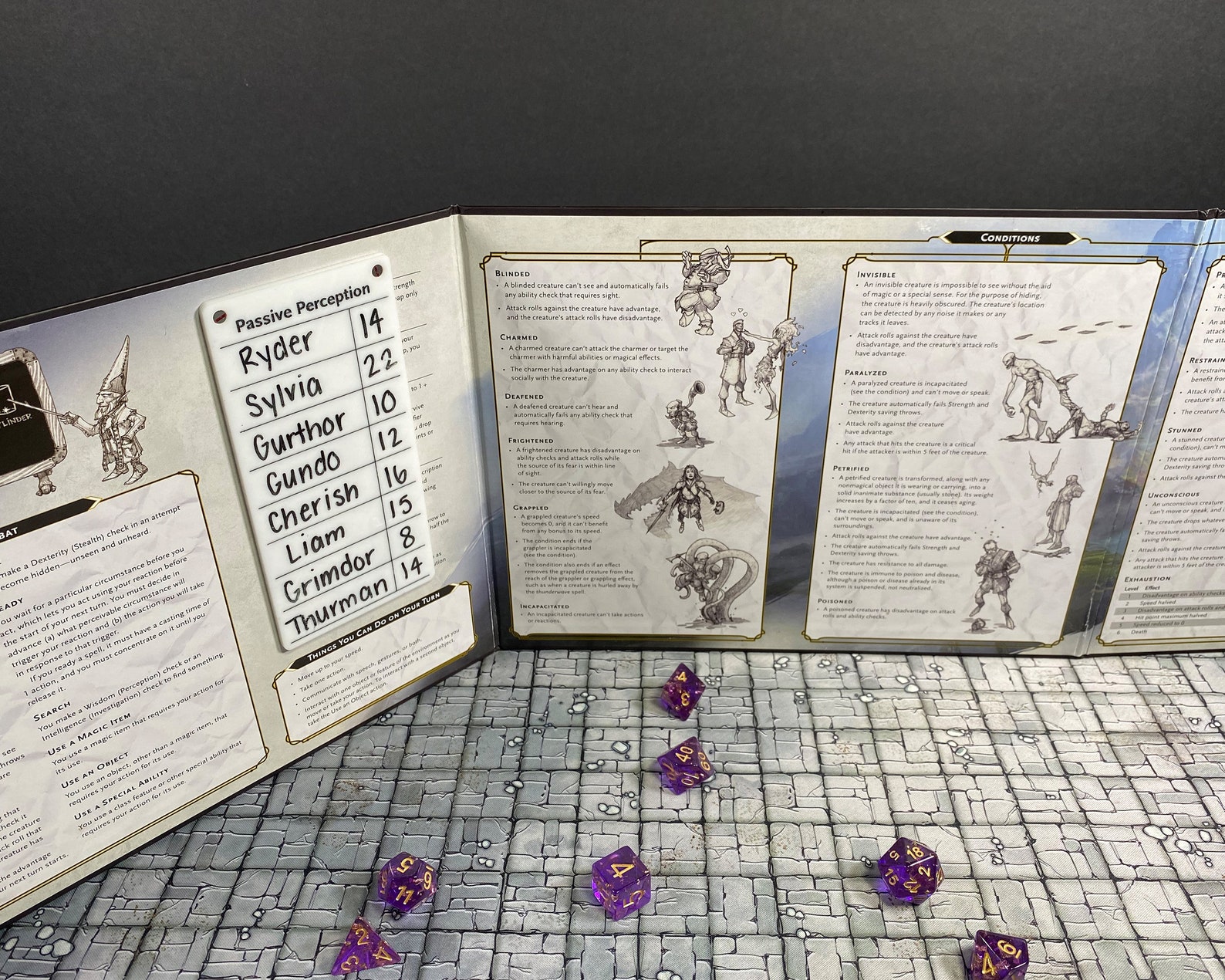 Passive Perception Tracker for DM/GM Screen - Etsy