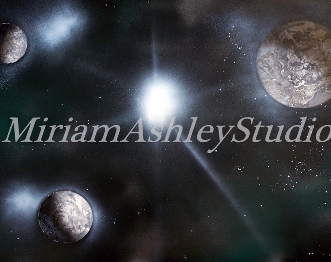 Space, Spray Paint Art,  Digital Photo Download