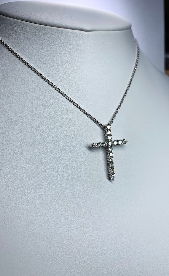 1 Carat Diamond Cross Necklace Pendant 14k White - 1 Carat Diamond Cross Pendant 1 Carat Diamond Cross Necklace Pendant 14k White - 1 Carat Diamond Cross Pendant