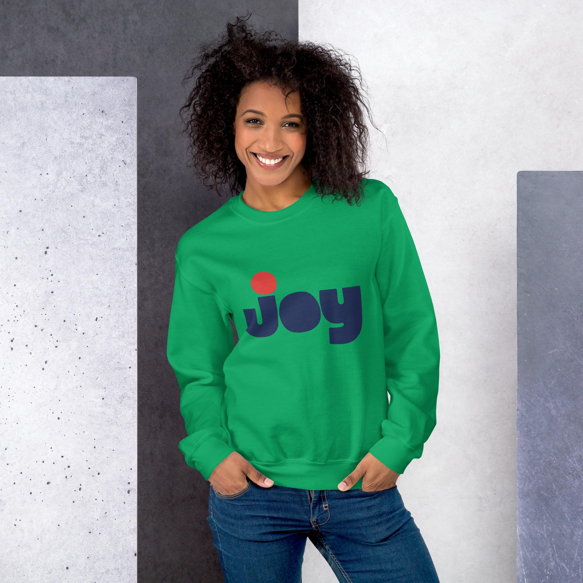 JOY Bold Graphic Holiday Sweatshirt, Cozy Unisex Christmas