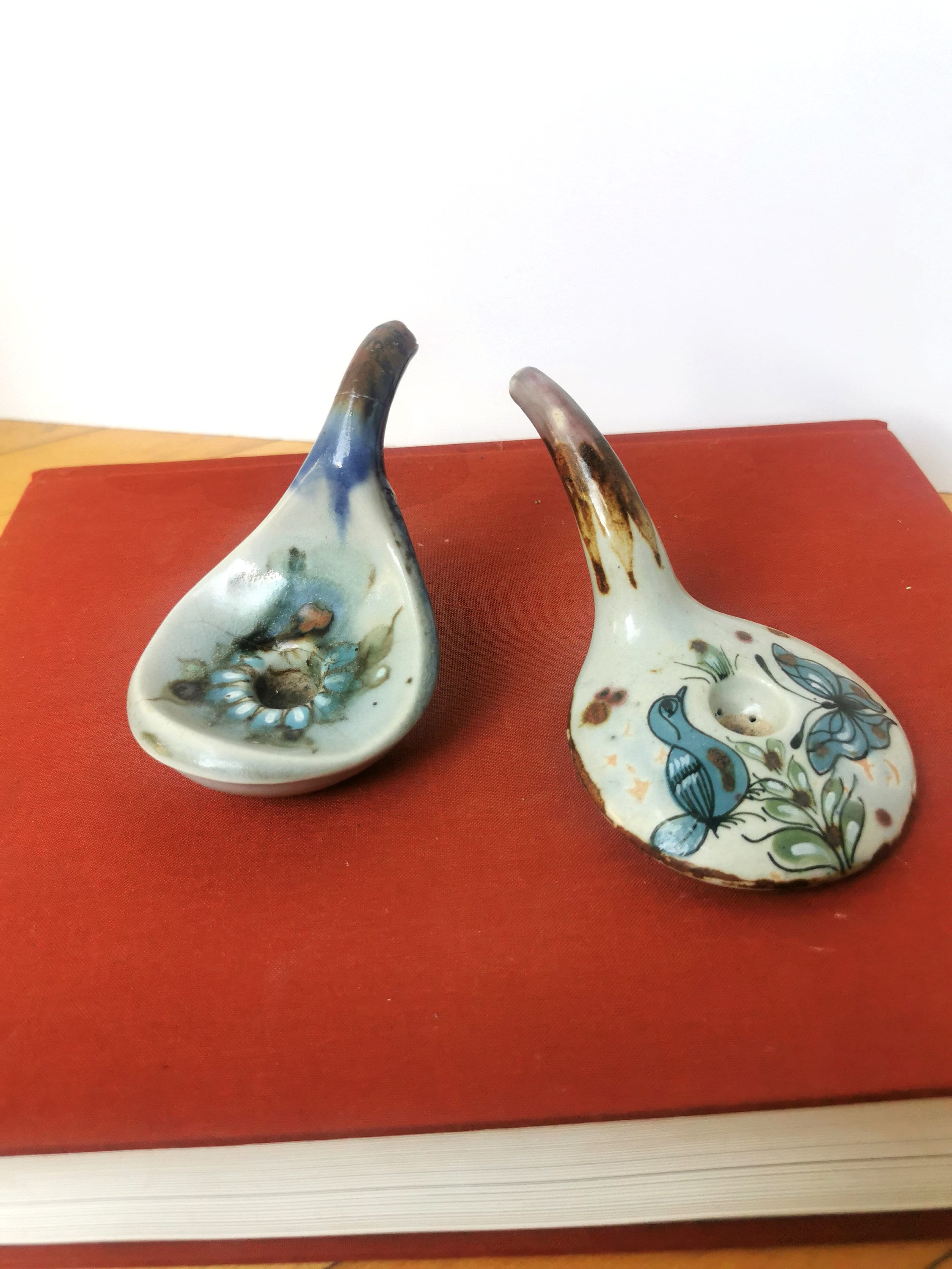 Rare Vintage Ken Edwards El Palomar Smoking Pipes Tonala Pottery