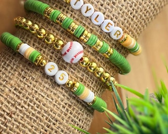 Baseball Mom Bracelets|Cheer on Your MVP with These Baseball Mom Stack Bracelets | Custom Bracelet Stack | Baseball Mom | Mother’s Day|Team