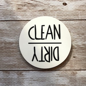 Clean Dirty Dishwasher Magnet | House warming gift | Kitchen Decor