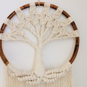Big Macrame Tree of Life With Wooden Frame/macrame Wall - Etsy