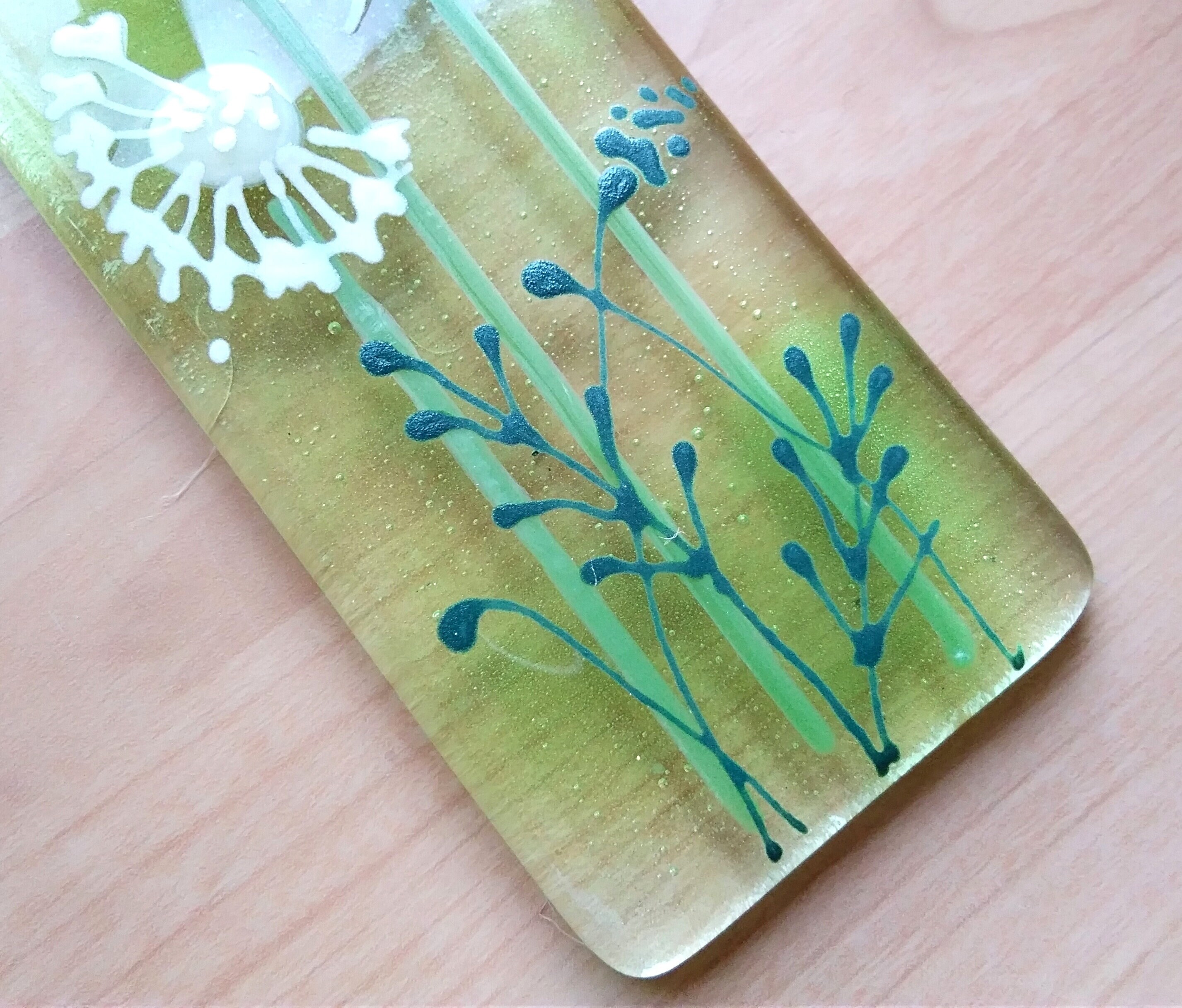 Dandelion Fused Glass Hanger Dandelion Heads in a Beautiful Etsy UK
