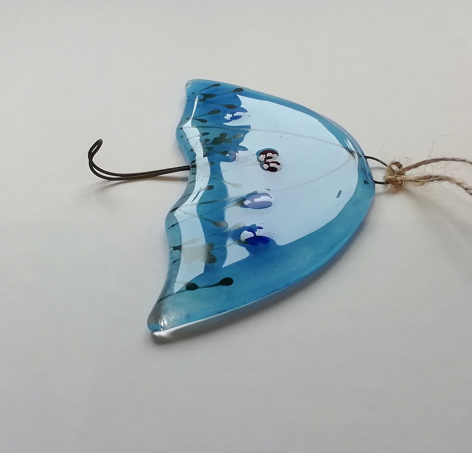 Umbrella Key Hook Umbrella Tidy Door Key Tidy Fused Glass Etsy UK