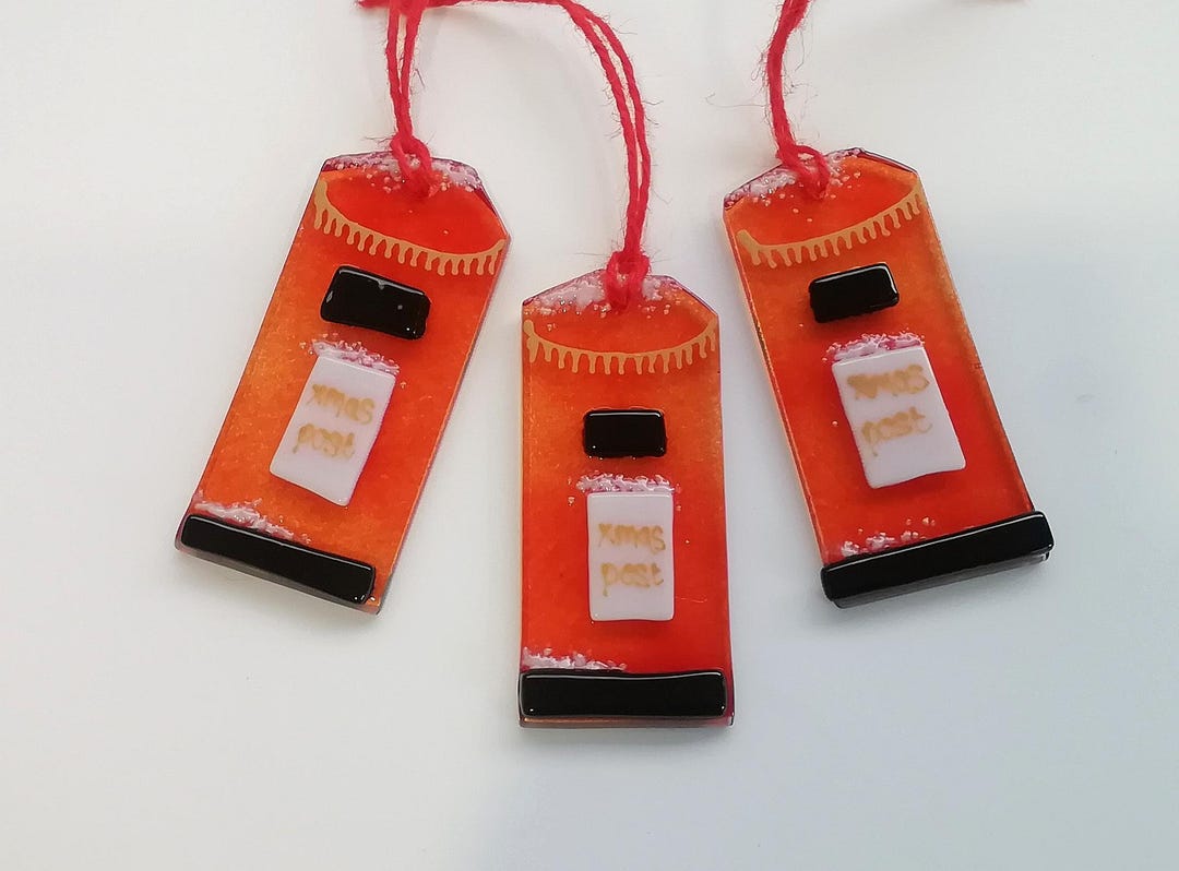 Post Box Christmas Decoration, Letter Box Tree Hanger, Festive Tree