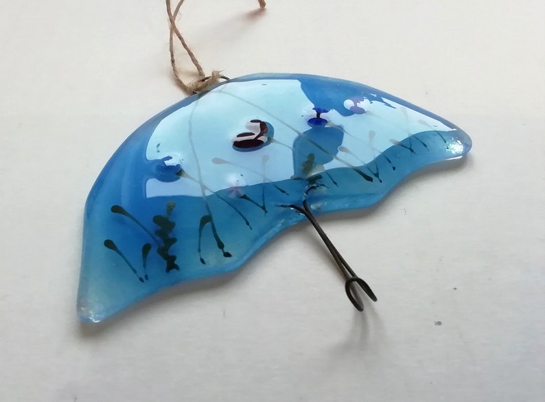 Umbrella Key Hook Umbrella Tidy Door Key Tidy Fused Glass Etsy UK