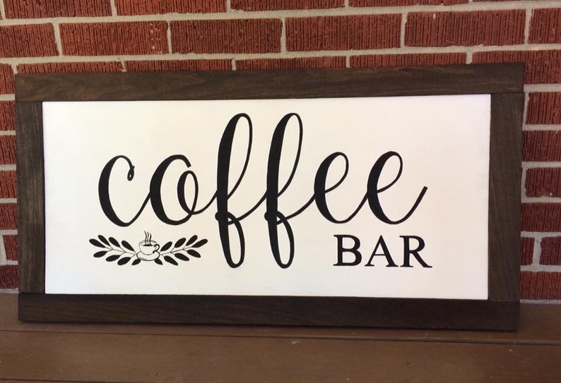 Farmhouse Coffee Bar Sign Farmhouse Kitchen Decor Coffee | Etsy