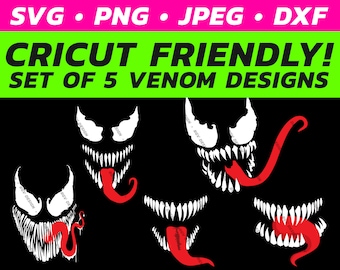 Venom Logo Svg Etsy