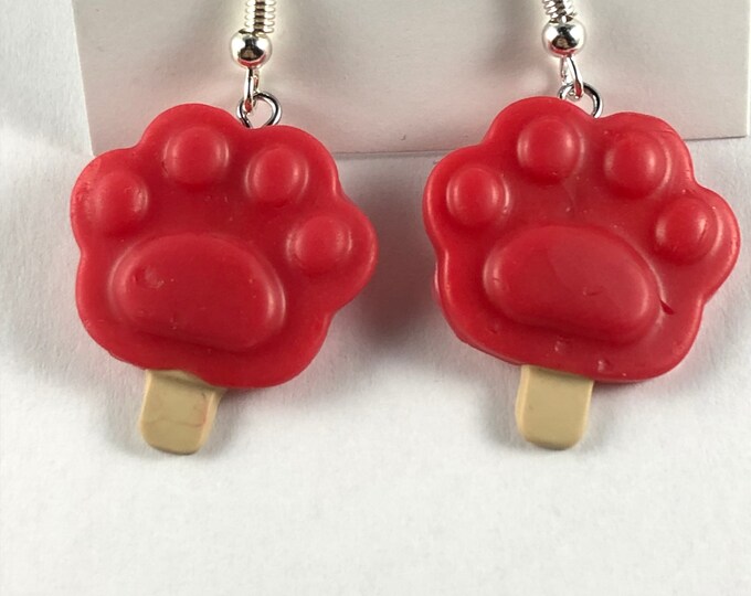 Zootopia Paw Popsicle Polymer Clay Earrings Etsy