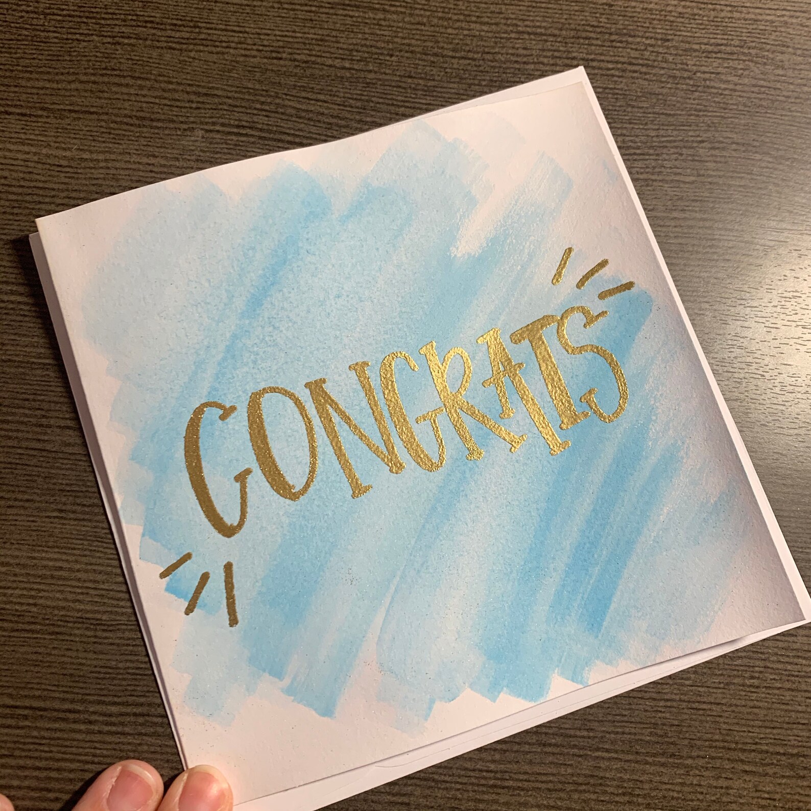 Custom Gold Foil Greeting Cards w/ Envelope Etsy