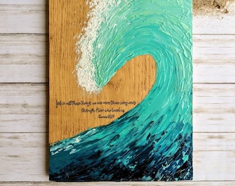 Más que conquistadores // Romanos 8:37 // Arte de playa