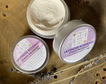 Handmade Cream Deodorant: Baking Soda Free, Essential Oils