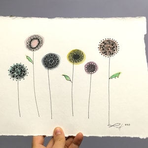 Impression d’art floral, jet d’encre de qualité sur papier aquarelle d’artiste avec détail original, toutes tailles, cartes en stock ou impression d’art à l’aquarelle